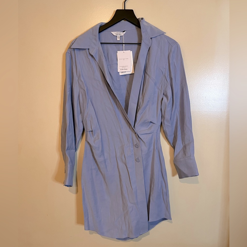 &Other Stories Blue Asymmetrical Dress Euro Size 38